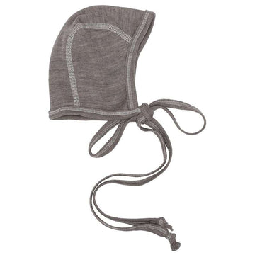 Engel Natur Czapka niemowlęca - Wełna/Jedwab - Orzech 