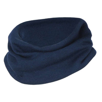 Engel Natur Neck warmer - Wool/Silk - Navy 