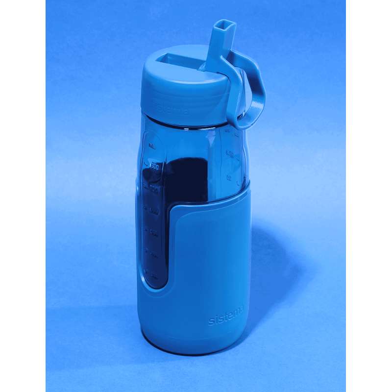 Sistema Bottiglia Flip Sipper Drikkedunk - 1L - Blu Oceano 