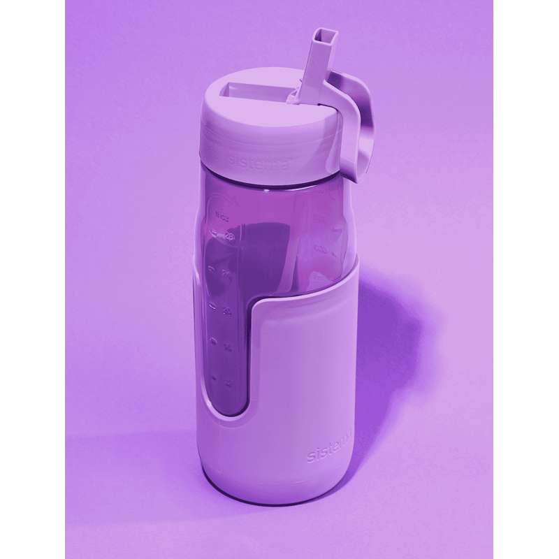 Sistema Bottiglia Flip Sipper Drikkedunk - 1L - Viola Nebbioso 