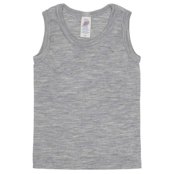 Engel Natur Undershirts without Sleeves - Wool/Silk - Grey Melange 