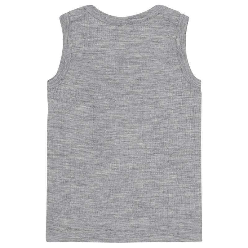 Engel Natur Undershirts without Sleeves - Wool/Silk - Grey Melange 