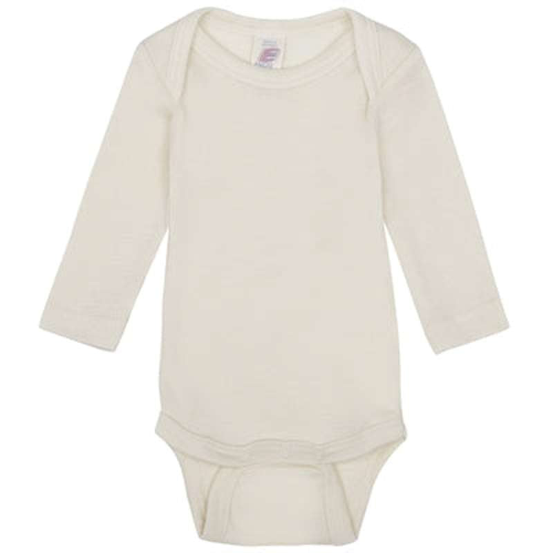 Engel Natur Lichaam m. Lange Mouwen - Wol/Zijde - Naturel 