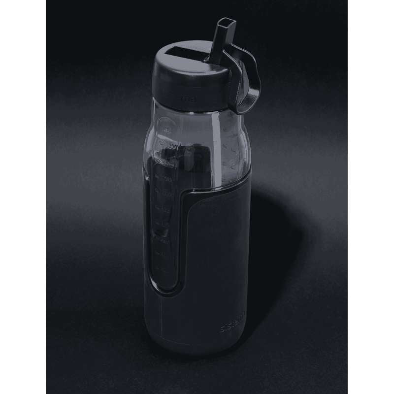 Sistema Φιάλη Flip Sipper Drikkedunk - 1.5L - Μαύρη 