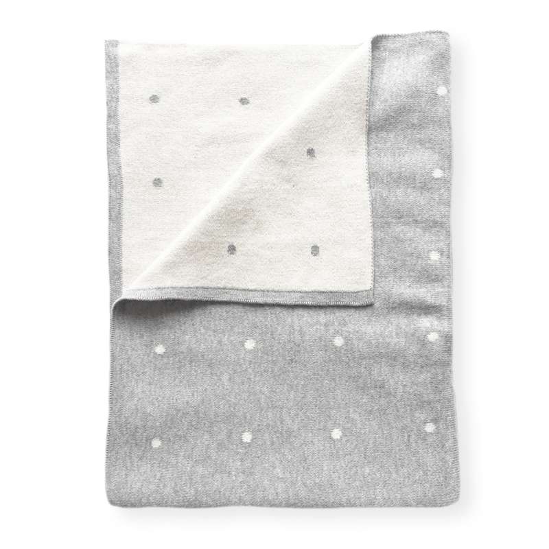 Alfabetdyr Tapis de bébé en coton biologique - Grå 