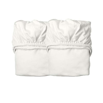 Leander Drap de Berceau bébé - 2-pack - Biologique - Neige 