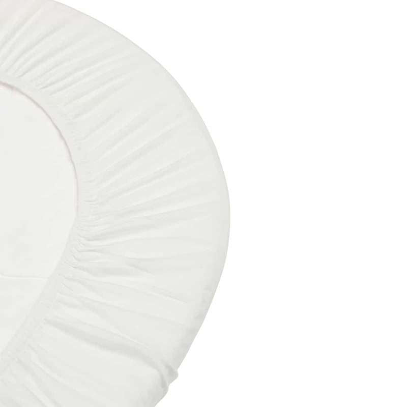 Leander Drap de lit pour bébé - pack de 2 - écologique - Neige 