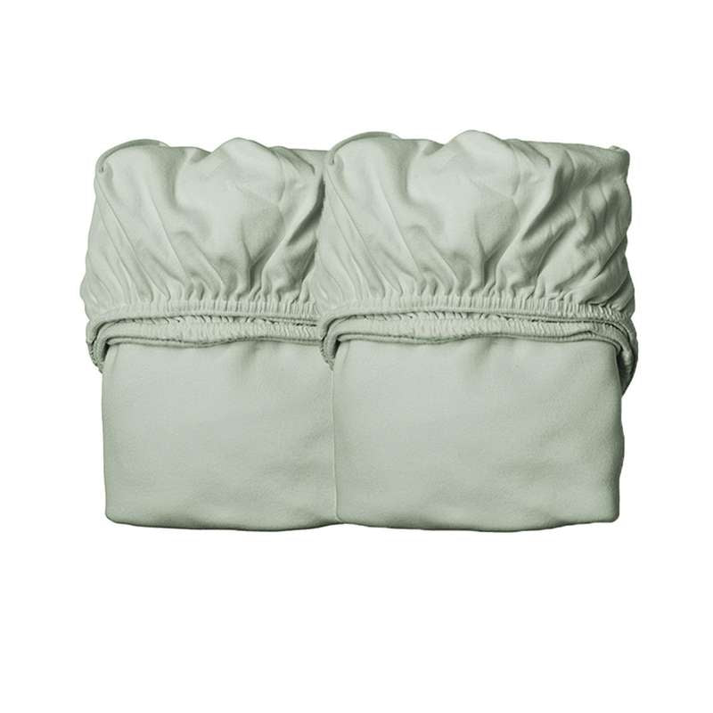 Leander Lastensängyn lakana - 2-pack - Ekologinen - Salvia Vihreä 