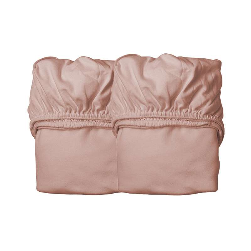 Leander Bettlaken für Einzelbett - 2er-Pack - Ökologisch - Wood Rose 