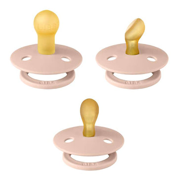 BIBS Probeer het Collectie - 3 Verschillende Fopspenen - Kleur - mt. 1 - Blush 