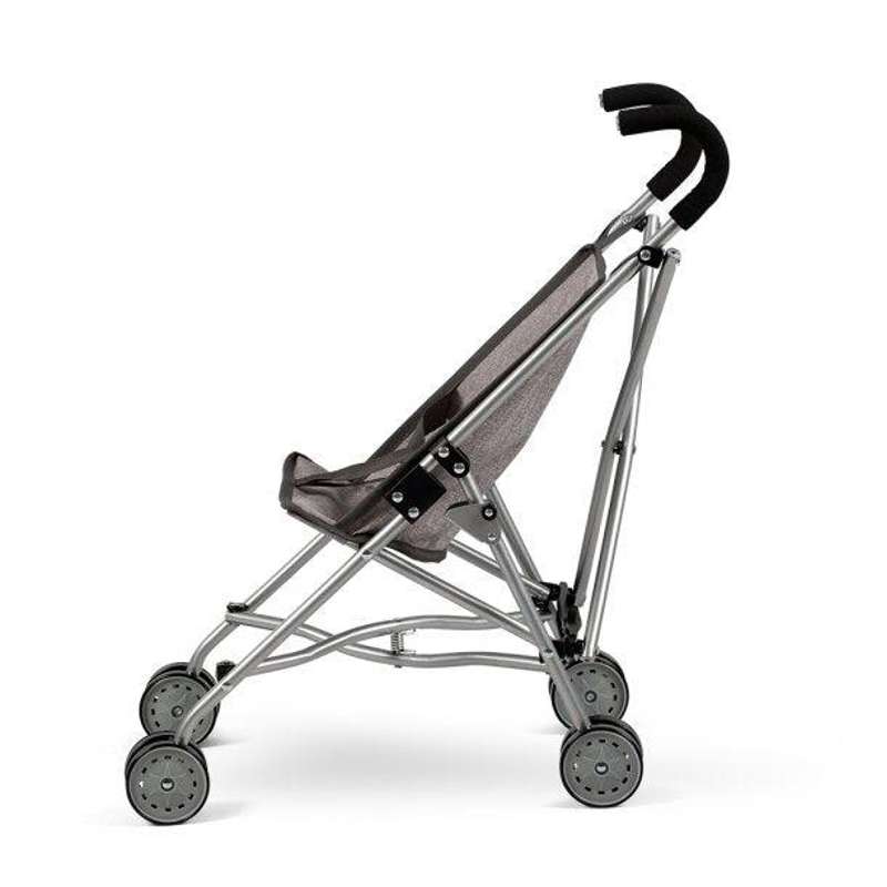 MaMaMeMo Regenschirm-Kinderwagen für Puppen (Grau) 