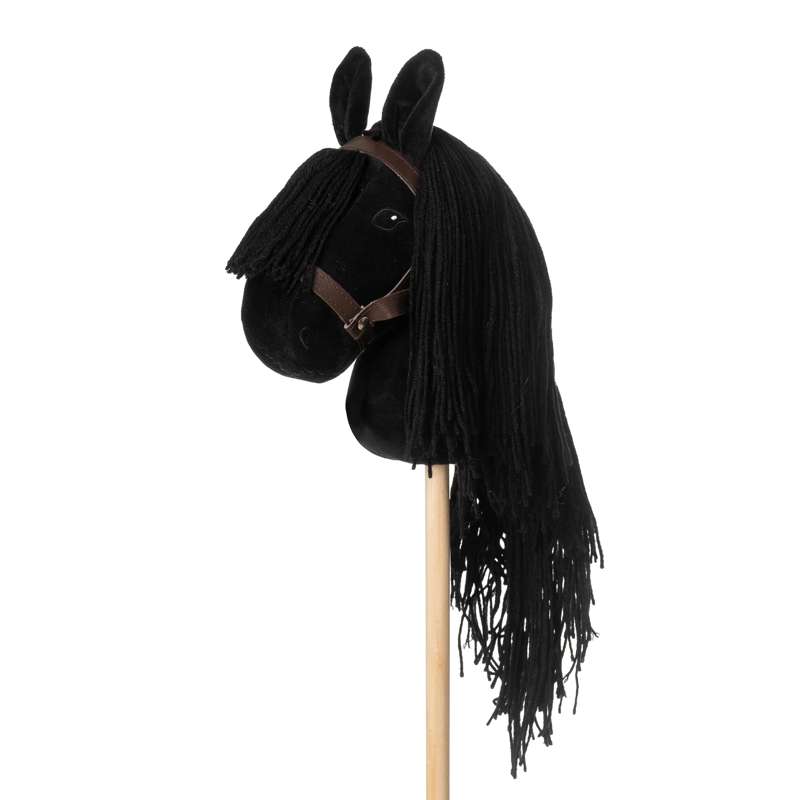 By Astrup cheval bâton m. Bouche Fermée - Noir avec Crinière Noire 