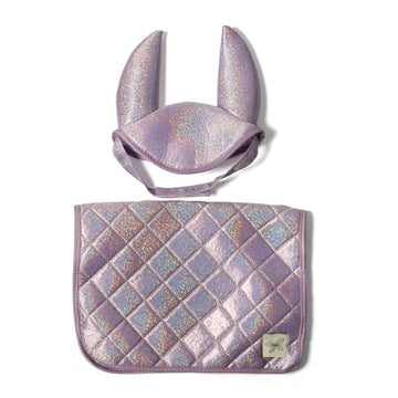 By Astrup Saddle pad and Hat for Hobbyhorse - Purple 