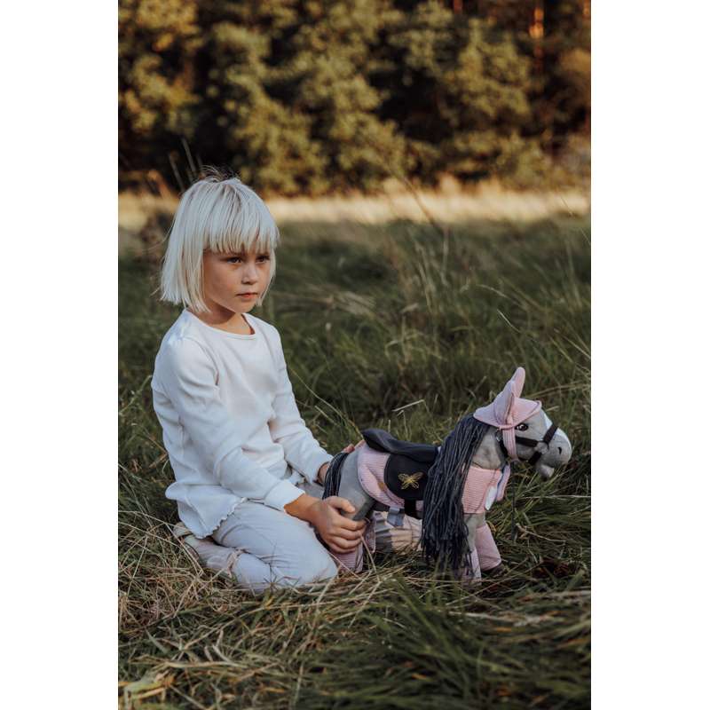 By Astrup Knuffelpony - 30 cm. - Lucky - Grå 