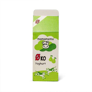 MaMaMeMo Comida para cães em madeira - Iogurte Pera - BIO 