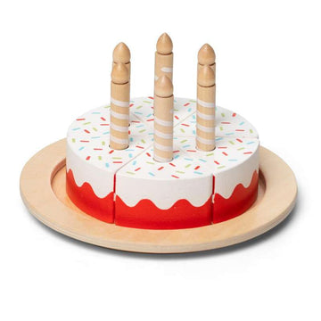 MaMaMeMo Birthday cake in wood - DK Flag 