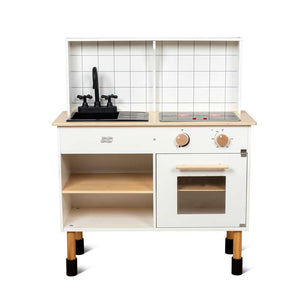 MaMaMeMo Cocina de juguete con placa de cocción eléctrica 