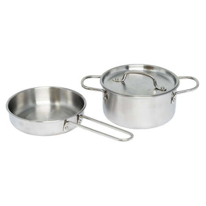 MaMaMeMo Ensemble de Casserole et Poêle - Métal 