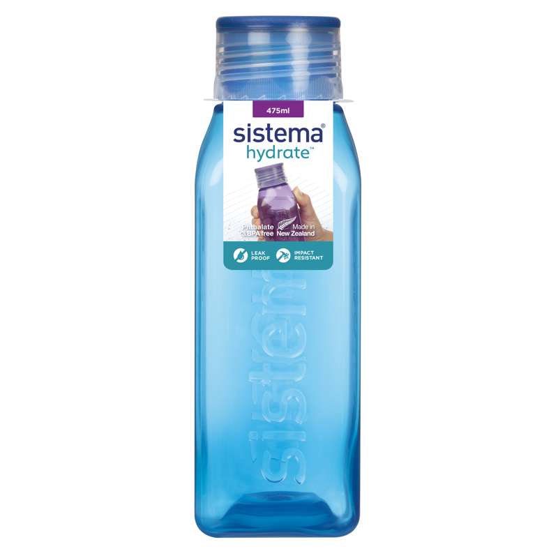 Sistema Juomapullo - Neliö - 475ml - Merivesi 