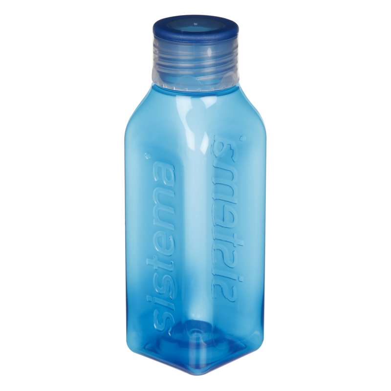 Sistema Water Bottle - Square - 475ml - Ocean Blue 