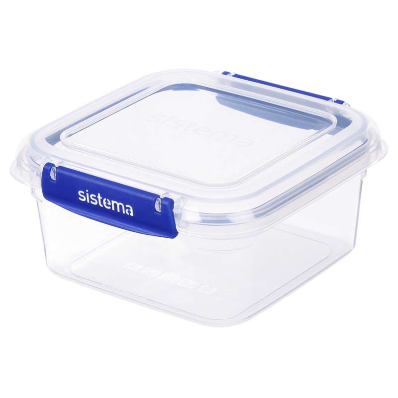Sistema Съхранение на храна - Klip It Plus - Квадратен - 1.15L - Син 