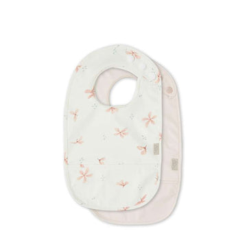 Cam Cam Copenhagen Bavaglino con tasca - confezione da 2 - Windflower Crema/Rosa Blossom 