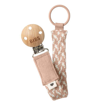 BIBS Dodatki - Paci Braid Suttesnor - Roza/Ivory 