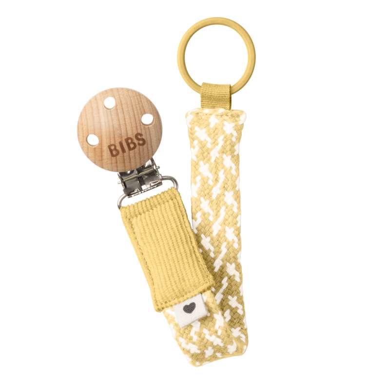 BIBS Accessoires - Paci Braid Fopspeenkoord - Lichtboter/Ivoor 