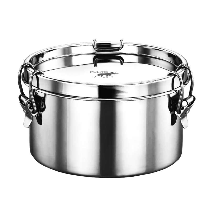 Pulito PureLunchBox Lunch Box - Acciaio Inossidabile - Ermetico - Rotondo 