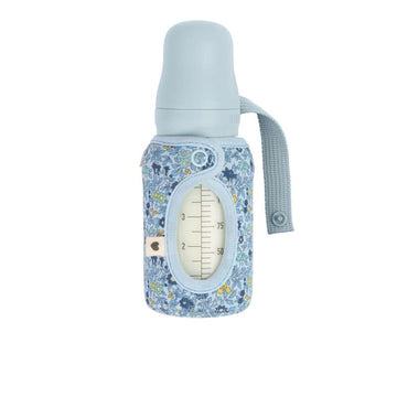 BIBS Steklenica - Rokav za stekleničko - Majhna - 110 ml. - Kamilična trata/Otroška modra 