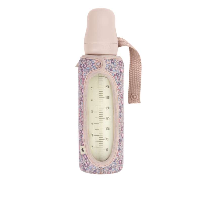 BIBS Botella - Funda para Biberón - Grande - 225 ml. - Eloise/Blush 