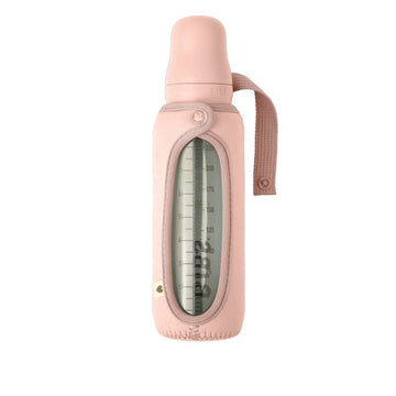 BIBS Μπουκάλι - Θήκη για Πιπίλα - Μεγάλη - 225 ml. - Ροζ 