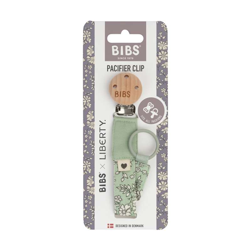 BIBS Accessories - Pacifier Clip - Liberty - Capel/Sage 