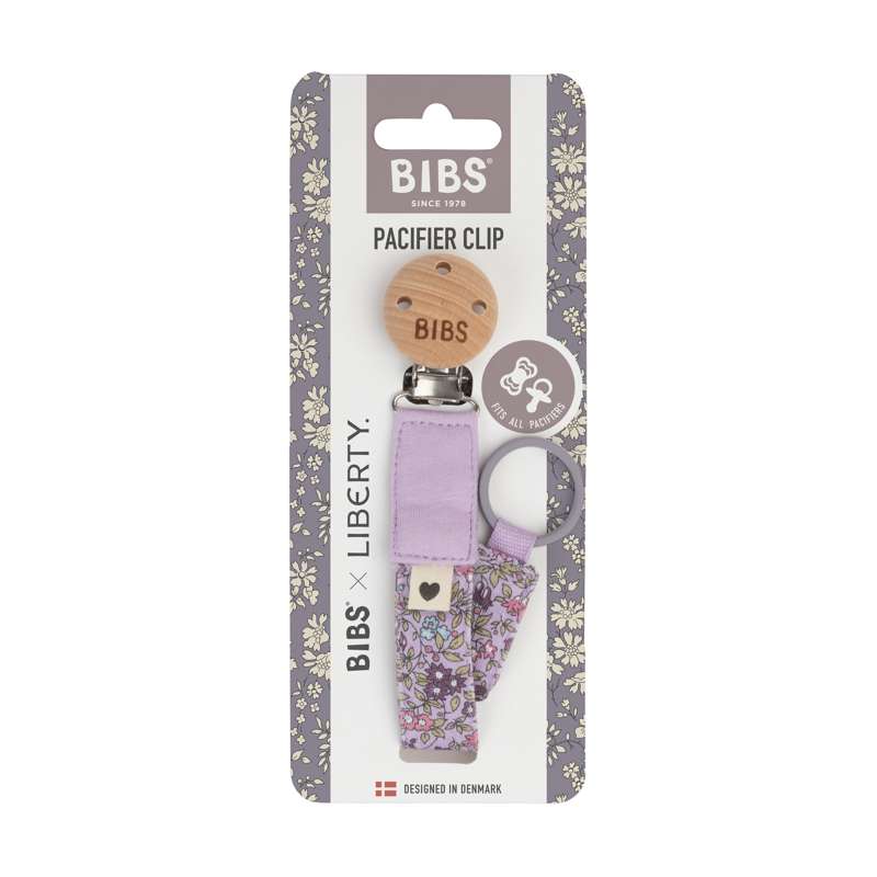 BIBS Accessories - Pacifier Clip - Liberty - Chamomile Lawn/Violet Sky 