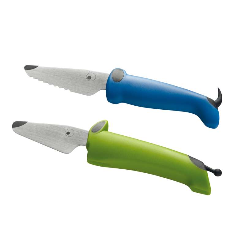 Kinderkitchen Cuchillos de cocina para niños 2 uds. - Verde/Azul 