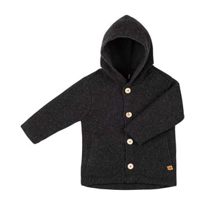 Veste d'enfants Pure Pure - Laine recyclée - Anthracite 