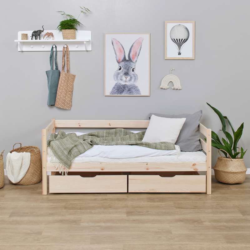 Hoppekids ECO Comfort - Bettwäsche für 70x160 cm. Bett - Natur 