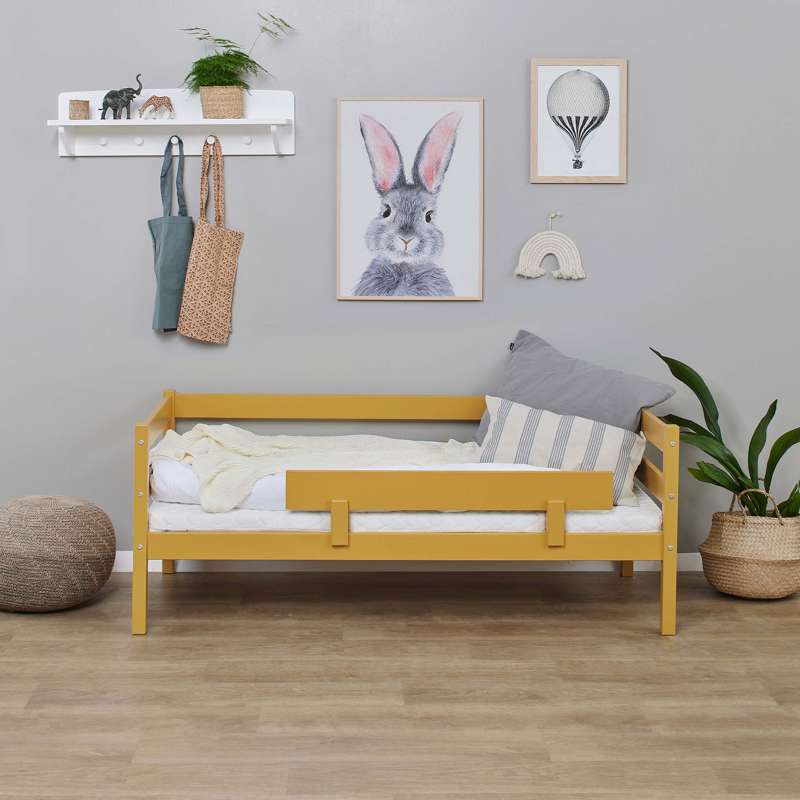 Hoppekids ECO Comfort - Barreira de cama para Cama infantil - Amarelo Outonal 