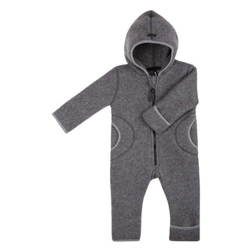 Pure Pure Coverall - Wool fleece - Slate gray