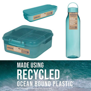 Sistema Lunch Box Ocean Bound pack 6 - Pierre Teal 