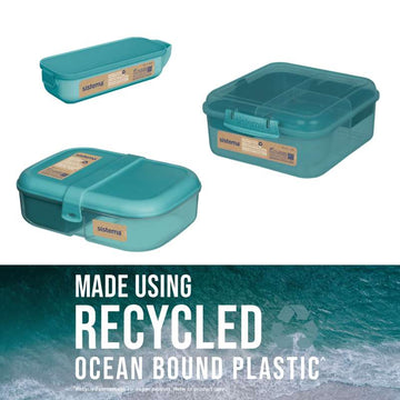 Sistema Ocean Bound Lunchbox Set 9 - Teal Stone 