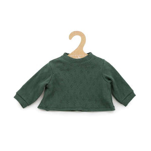 Memories by Así Brinquedo de boneca - 43-46 cm. - Camiseta de manga longa - Verde escuro 