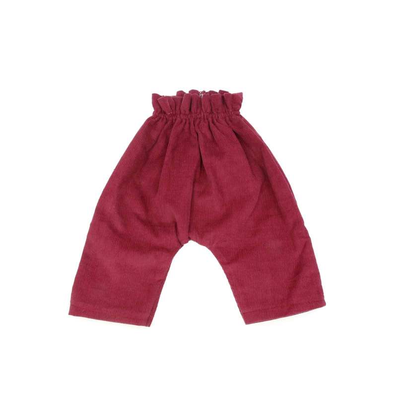 Memories by Así Doll clothes - 43-46 cm. - Velvet pants hw - Burgundy 