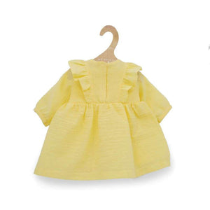 Memories by Así Doll clothes - 43-46 cm. - Long-sleeved dress - Light yellow 