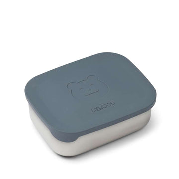 Liewood Arthur Ruminddelt Boîte à lunch - Acier/Silicone - Mr. Bear/Baleine Bleue 