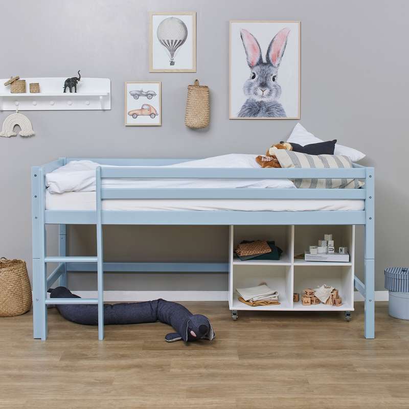 Hoppekids ECO Dream - Minha Cor Cama meia-altura - 90x200 cm. - Dream Blue 