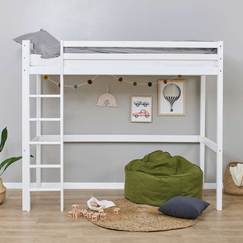 Hoppekids ECO Dream - Lit mezzanine 90x200 cm. - Blanc 