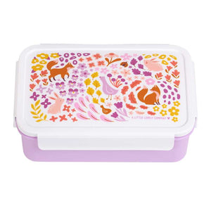 A Little Lovely Company Room-divided Bento Lunchbox - Flower Garden 