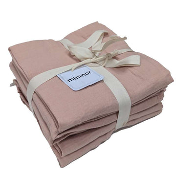 Mininor Öko textil pelenkák - Előmosott - 6 db - Őszibarack 