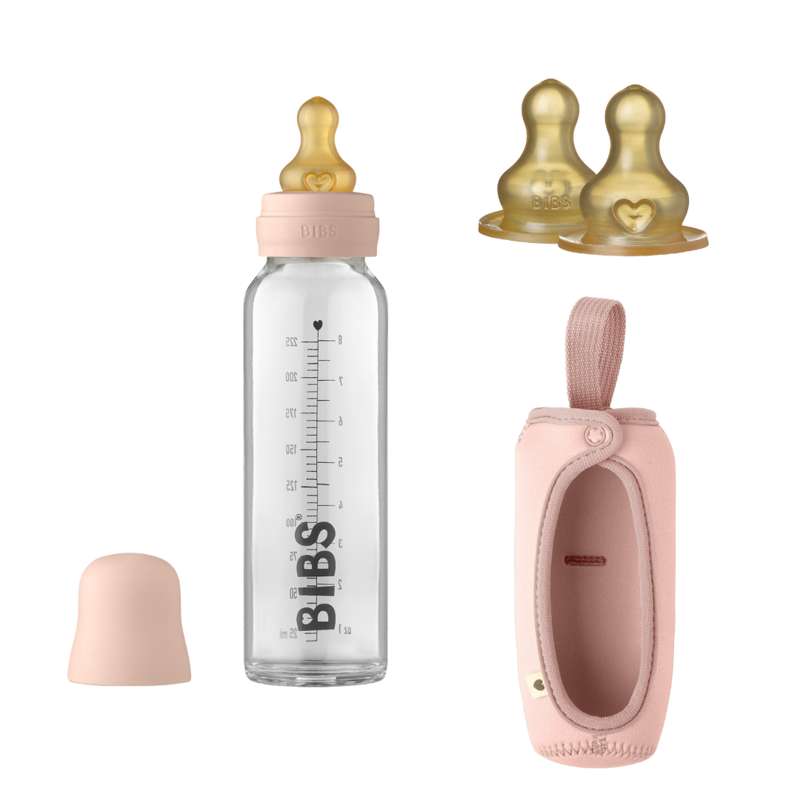 BIBS Fľaša Bundle - Č. 1 - Veľká - Blush/Blush 